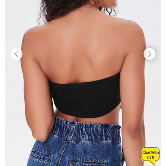 Butterfly print tube top - Picture 3 of 4